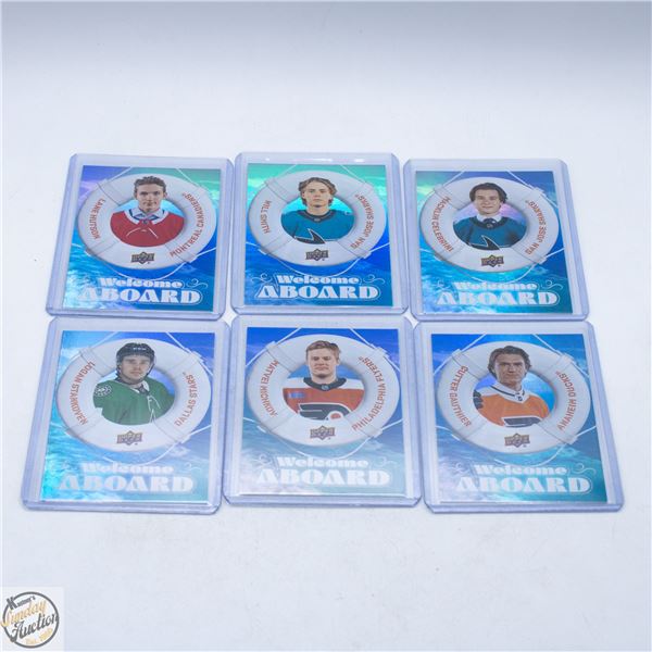 6 2024/25 UD ROOKIE CARDS CELEBRINI, HUTSON,