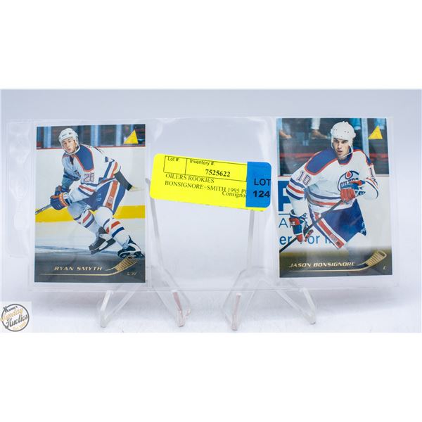 OILERS ROOKIES BONSIGNORE+SMYTH 1995 PINNACLE