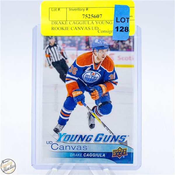 DRAKE CAGGIULA YOUNG GUNS ROOKIE CANVAS UD