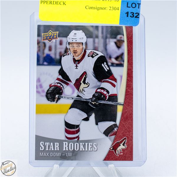 MAX DOMI STAR ROOKIES 2015-16 UPPERDECK