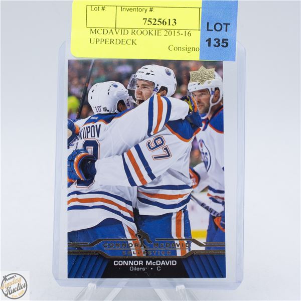 MCDAVID ROOKIE 2015-16 UPPERDECK