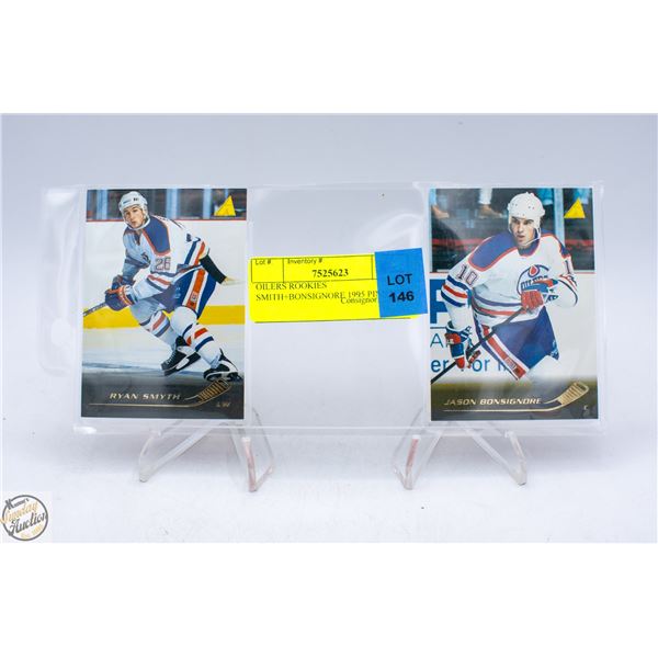 OILERS ROOKIES SMYTH+BONSIGNORE 1995 PINNACLE