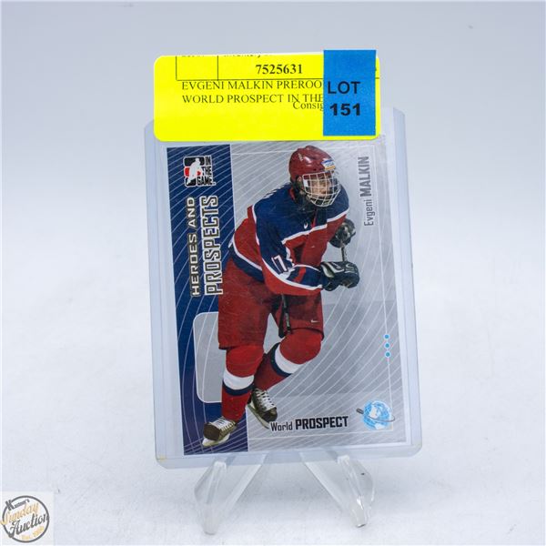 EVGENI MALKIN PREROOKIE WORLD PROSPECT IN THE GAME