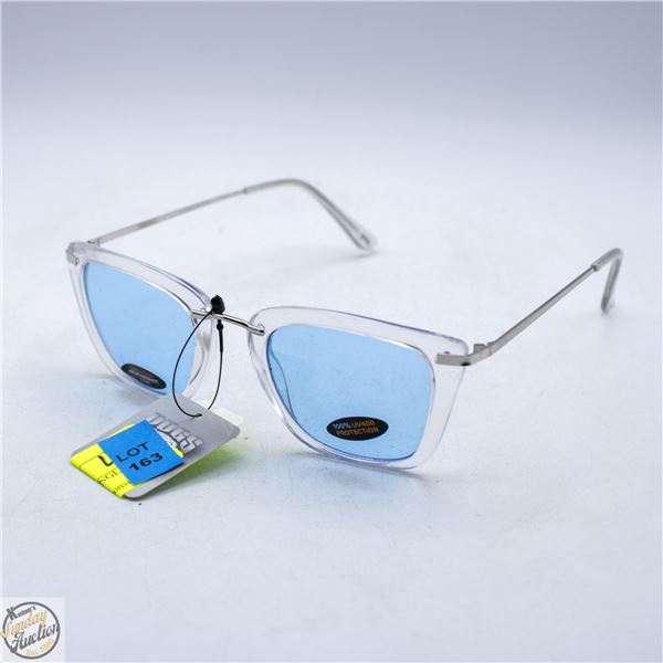 NEW PAIR OF PUGS SUNGLASSES WITH CLEAR FRAMES