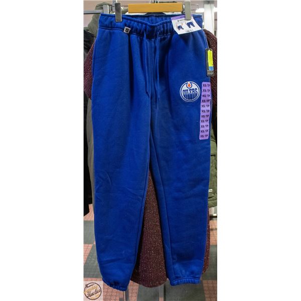 NEW NHL EDMONTON OILERS JOGGER PANTS SIZE XS