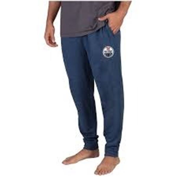 NEW NHL EDMONTON OILERS JOGGERS BLUE SIZE XL