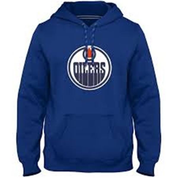 NEW NHL EDMONTON OILERS HOODIE BLUE SIZE XXL