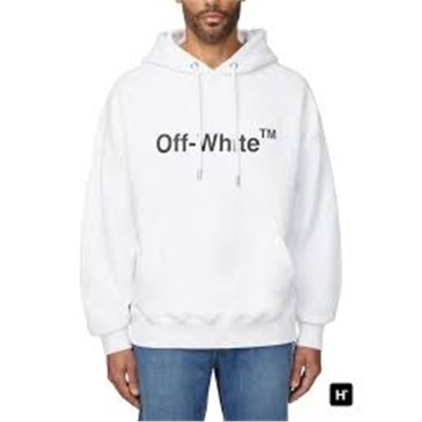NEW OFF WHITE HOODIE WHITE SIZE LARGE