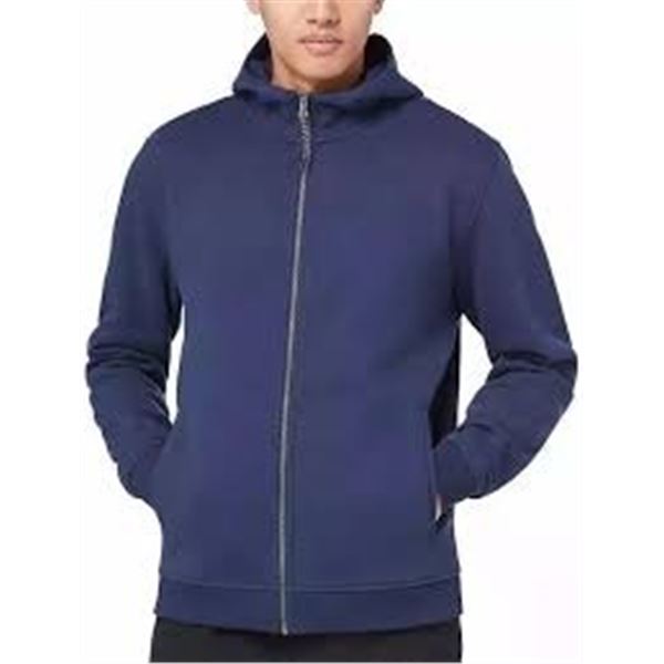 NEW MENS KIRKLAND LONG SLEEVE ZIP BLUE SMALL