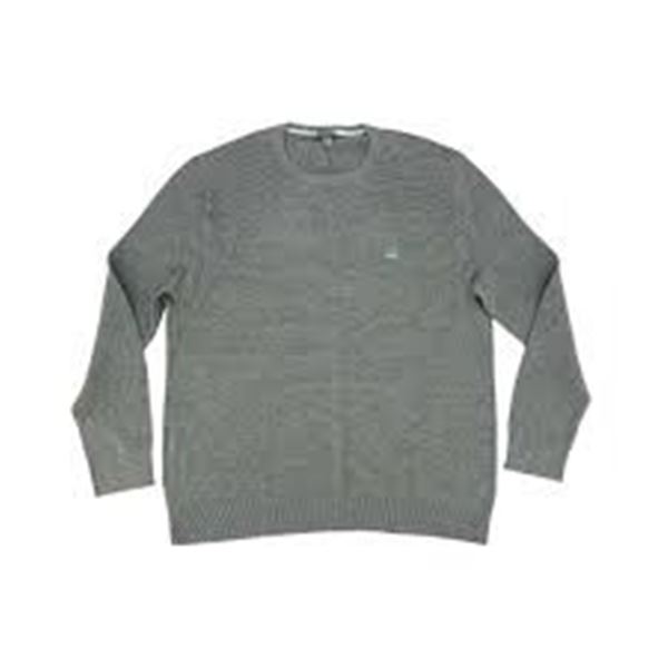NEW MENS BENCH CREW SWEATER GREY LARGE