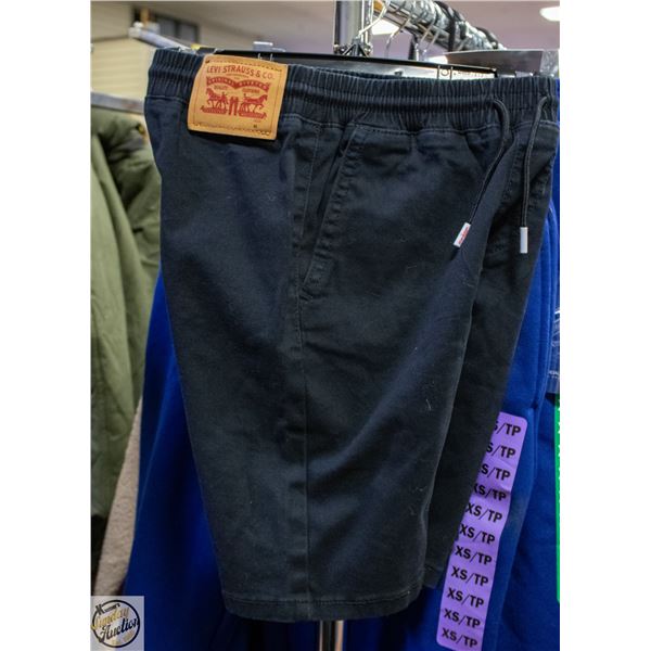 LEVI'S BOYS SHORTS WITH DRAWSTRING BLACK SIZE M 8