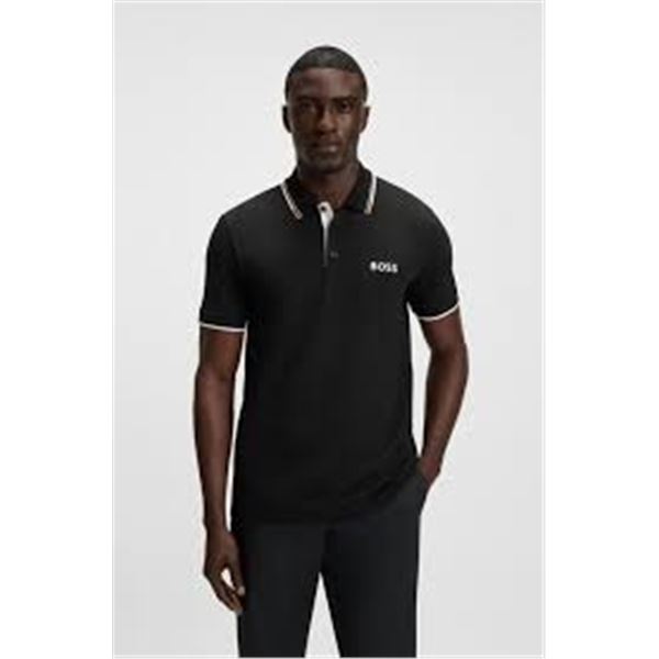 NEW MENS HUGO BOSS BLACK POLO XXL