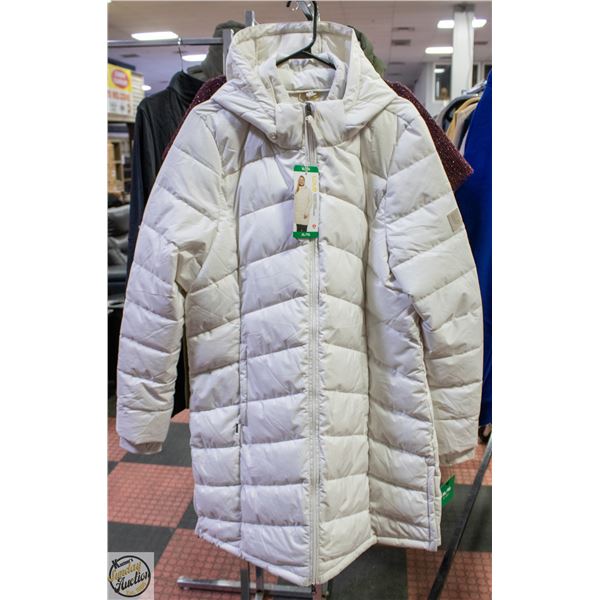 NEW LOLE WOMENS PACKABLE JACKET WHITE SIZE XL