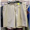 Image 1 : QUIKSILVER MENS FLAT FRONT SHORTS BEIGE SIZE XL 36