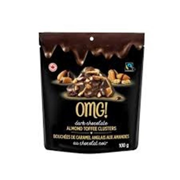 CASE WITH 12 X 100G OMG DARK CHOCOLATE ALMOND