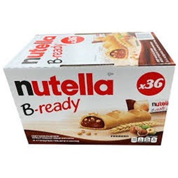 NEW NUTELLA B-READY CRISPY WAFER BARS 36 X 22G