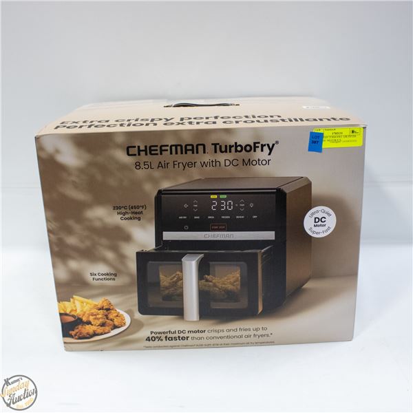 CHEFMAN TURBOFRY AIR FRYER WITH DC MOTOR 8.5L