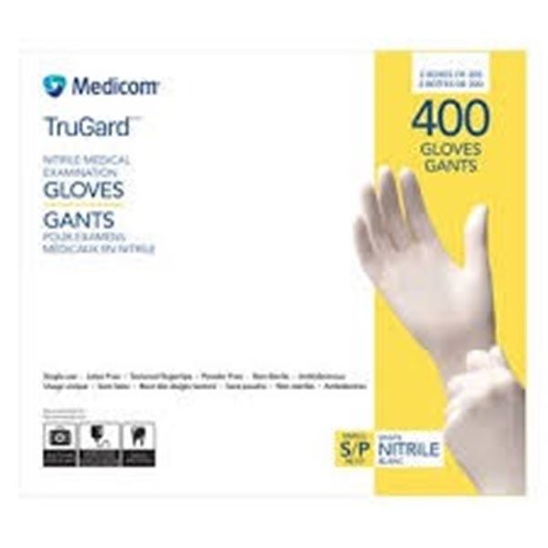 NEW 2 PK OF TRUGARD NITRILE MEDICAL GLOVES SIZE SM