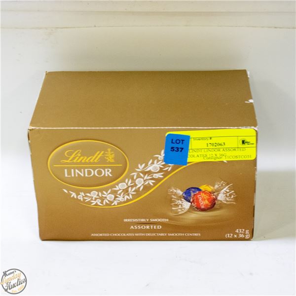NEW LINDT LINDOR ASSORTED CHOCOLATES 12 X 36G