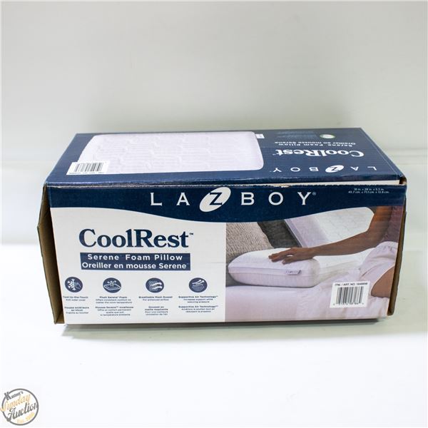 LAZY BOY COOLREST SERENE FOAM PILLOW WHITE