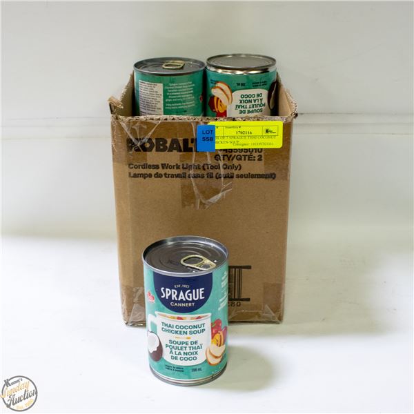 BOX OF 7 SPRAGUE THAI COCONUT CHICKEN SOUP