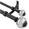 Image 1 : NEW DOUBLE CURTAIN RODS 36-72" DECORTAIVE