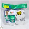 Image 1 : ANKLE SOCKS WHITE 6-12 SIZE 6-PACK FRUIT OF