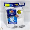 Image 1 : WHITE CREW SOCKS 6-12 SIZE 6-PACK FRUIT OF