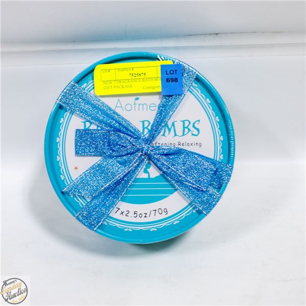 NEW 7 FRAGRANCE BATH BOMBS IN GIFT PACKAGE