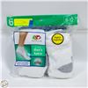 Image 1 : ANKLE SOCKS WHITE 6-12 SIZE 6-PACK FRUIT OF