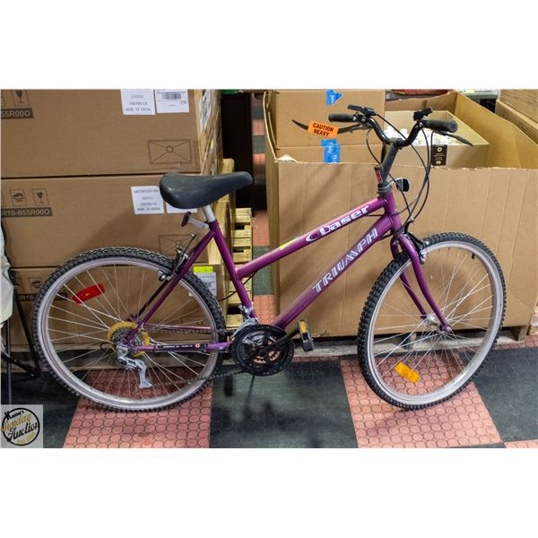 TRIUMPH DASER 15 PINK BIKE NEEDS NEW INNER TUBES &