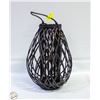 Image 1 : LARGE DARK BROWN BAMBOO HANGING LANTERN