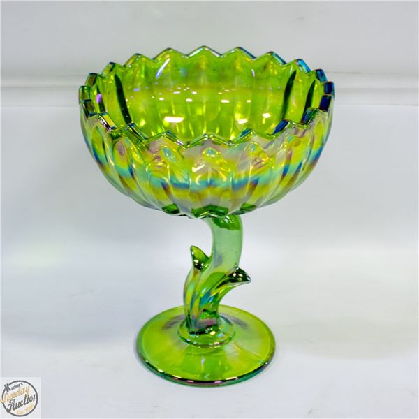 VINTAGE INDIANA IRIDESCENT GREEN