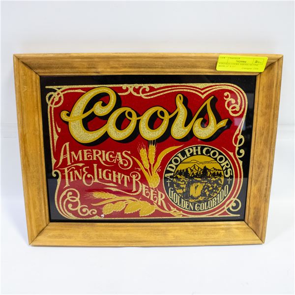 VINTAGE COORS AMERICAS FINE BEER 14" X 11"