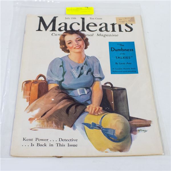 ESTATE ANTIQUE JULY 1934 "MACLEANS"