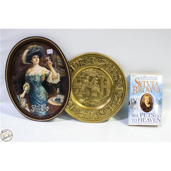 PEPSI TRAY & SYLVIA BROWN BOOK