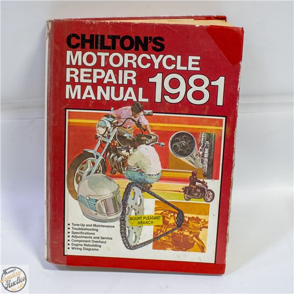 1981 CHILTONS PROFESSONAL MOTOBIKE REPAIR MANUAL