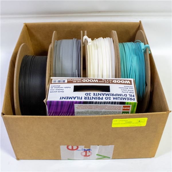 5 ROLLS 3D PRINTING FILAMENT
