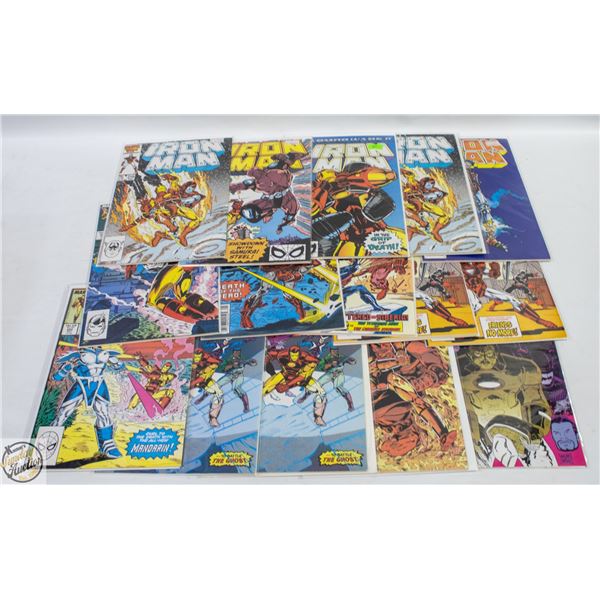 LOT OF 15 IRON MAN COLLECTOR COMICS.