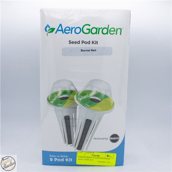 #4309-GARDEN 9 AERO SEED POD KITS COMPLETE