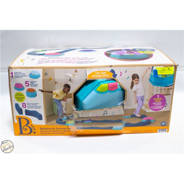 B TOYS MUSICAL BALANCE BEAM & GROOVE SET KIDS TOY