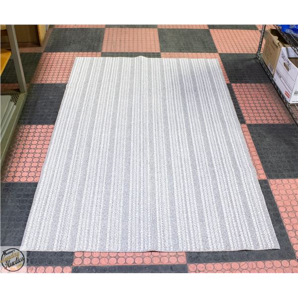 BALDOSA VESTIBULE RUG GREY STRIPES 46 X 72"