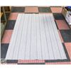 Image 1 : BALDOSA VESTIBULE RUG GREY STRIPES 46 X 72"