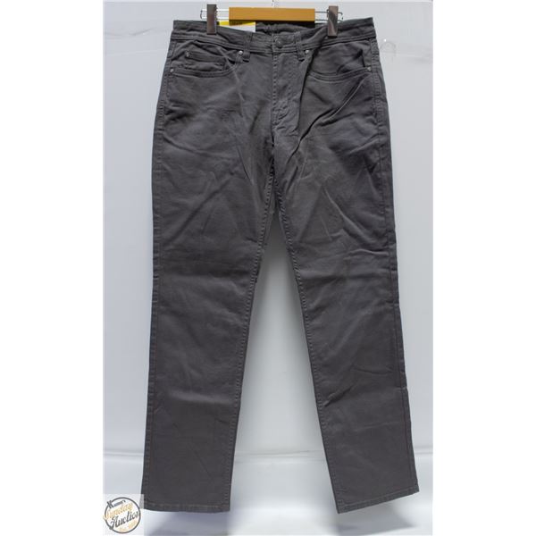 NEW BUFFALO MENS 32 X 32 GREY JEANS