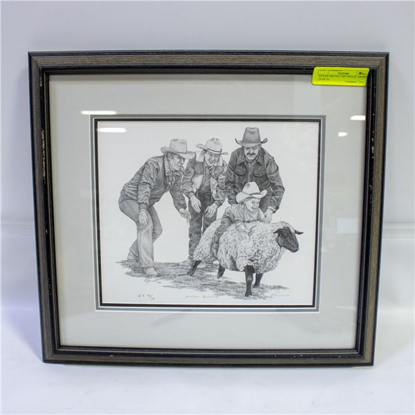 BERNIE BROWN 1987 PENCIL ARTIST 10 OF 10
