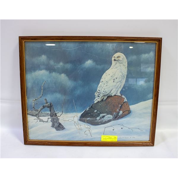 VINTAGE 1988 SNOWY OWL ARTIC SENTINEL,