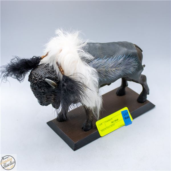 BISON FIGURINE (TAIL NEEDS REPAIR)