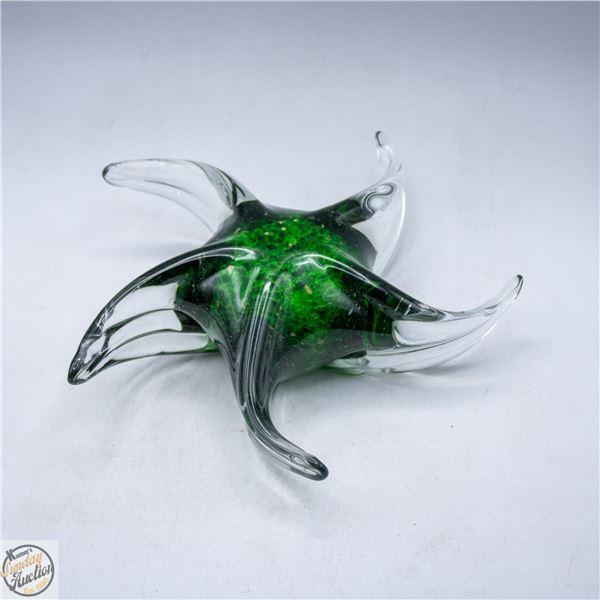 LARGE HEAVY STARFISH PAPER WEIGHT MURANO