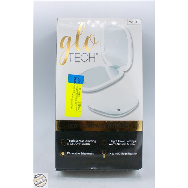 NEW GLO TECH FOLDABLE LED COMPACT MIRROR