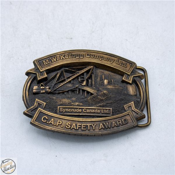 1970S SYNCRUDE M.W. KELLOGG CAP SAFETY AWARD